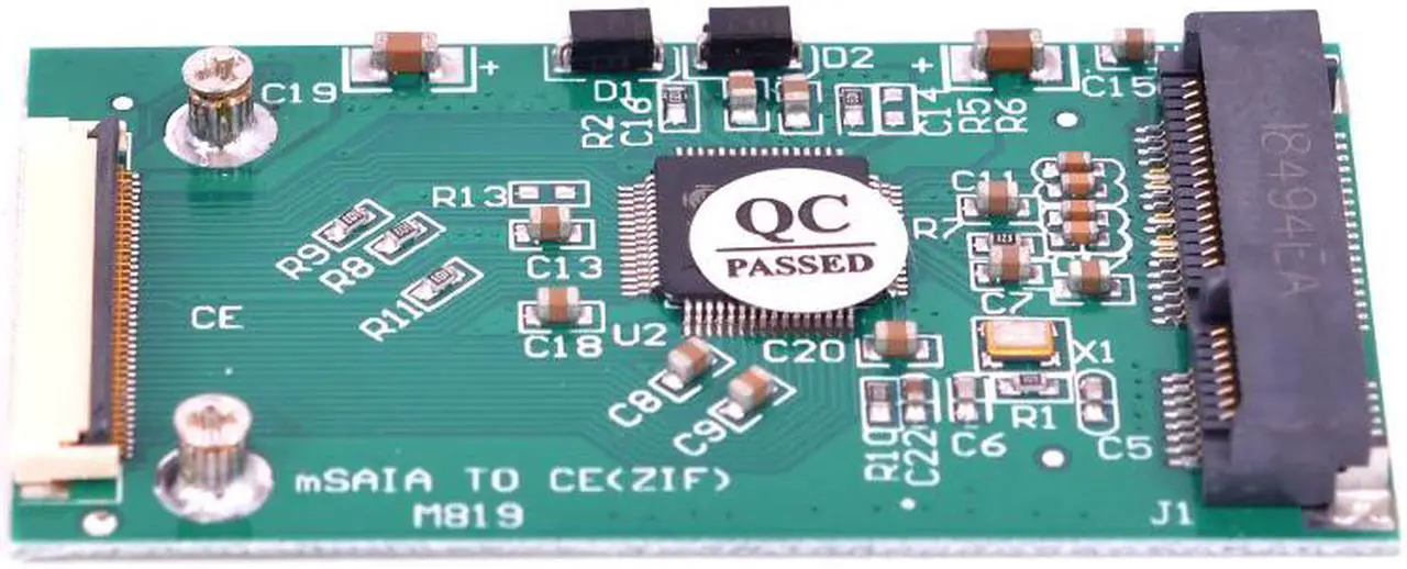 Alt view image 4 of 4 - MSATA SSD to 1.8 inch LIF 40pin Adapter Card mini SATA to CE with LIF cable and ZIF cable