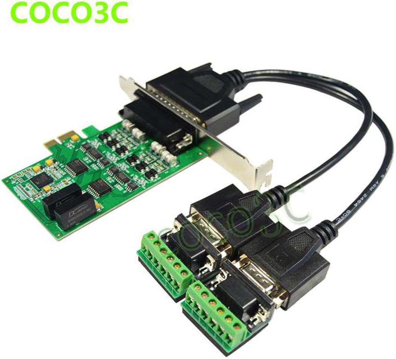 PCI-E turn 2 port RS422 RS485 industrial serial port card PCIe 2-Port RS-422 RS-485 Controller Card