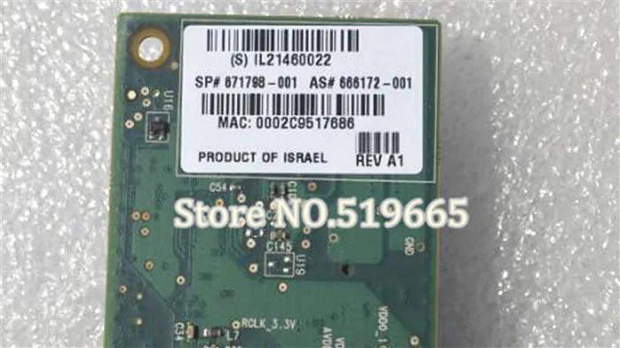 Alt view image 4 of 5 - 671798-001 PCIe x8 NIC 10Gigabit 10GBe SFP+ Single Port Server Adapter 10Gbit Network Card