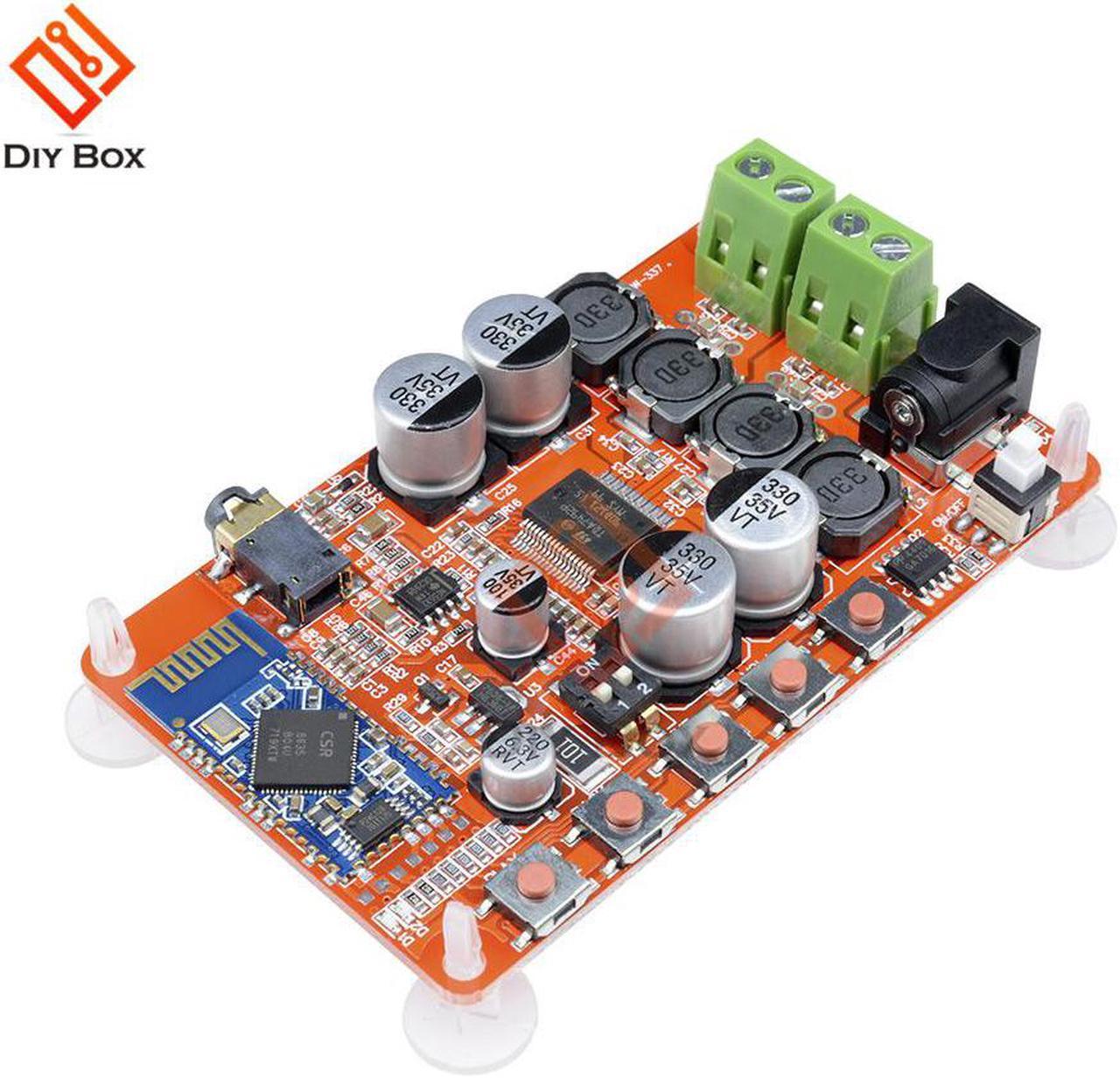 TDA7492P Wireless Bluetooth 4.0 power Amplifier Board module HIFI Stereo 25W*2 Audio Speaker AMP with AUX Port DC 8-25V diy kit