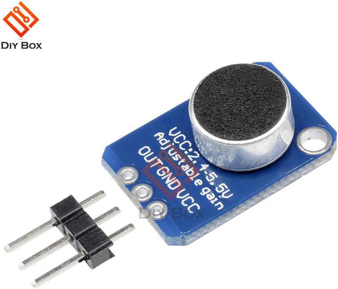 MAX4466 Microphone Amplifier Board Adjustable Gain OUT GND VCC DC 2.4-5V For Arduino Microphone Speakers DIY Kit