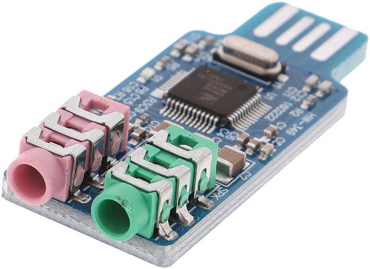 Alt view image 3 of 6 - CM108 USB Drive Free USB Sound Card Laptop Computer External Sound Card Module