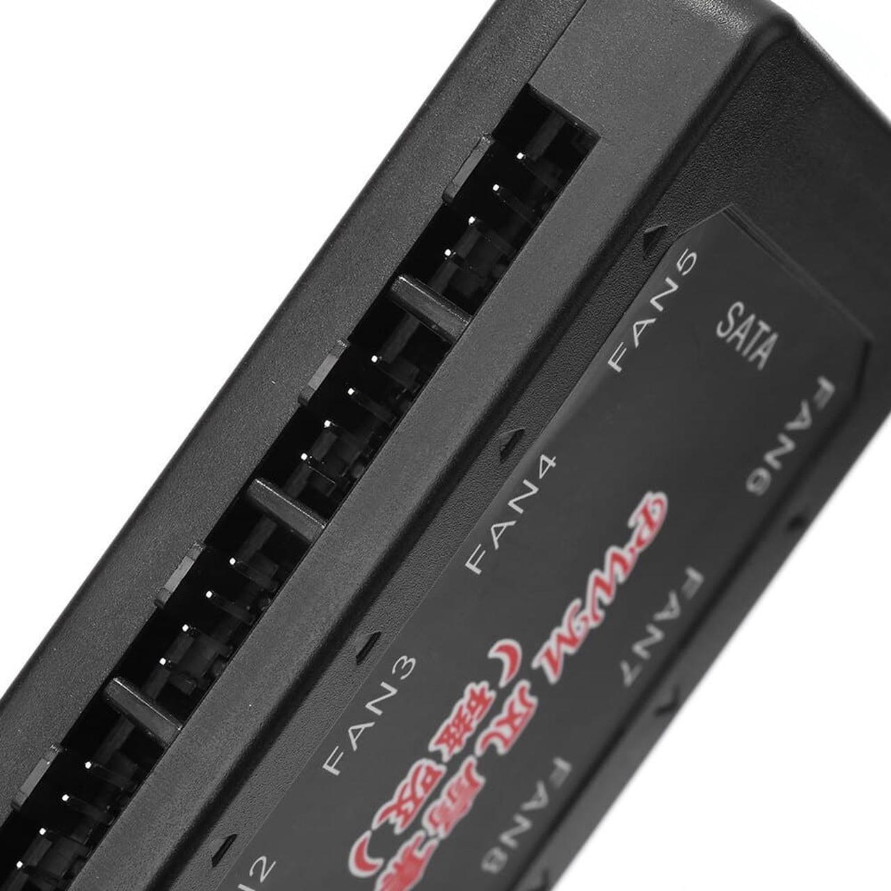 Alt view image 5 of 6 - 1 to 10 Ports 12V 4Pin PWM Cooler Fan HUB SATA Power Extension Splitter Speed Controller Adapter for PC Motherboard Cooling