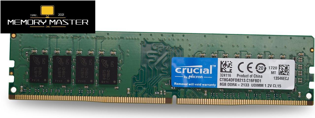 Crucial 8GB x1 DDR4 2133mhz CT8G4DFD8213.C16FBD1 UDIMM 1.2V CL15 Desktop Memory RAM