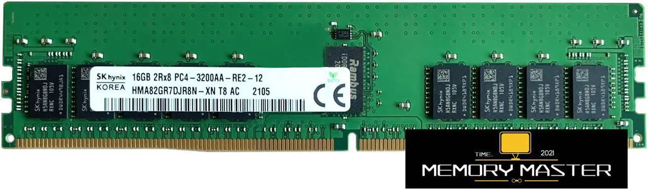 Main image of HMA82GR7DJR8N-XN Hynix 16GB(1X16GB) DDR4-25600 2Rx8 EEC PC4-3200AA Server Memory