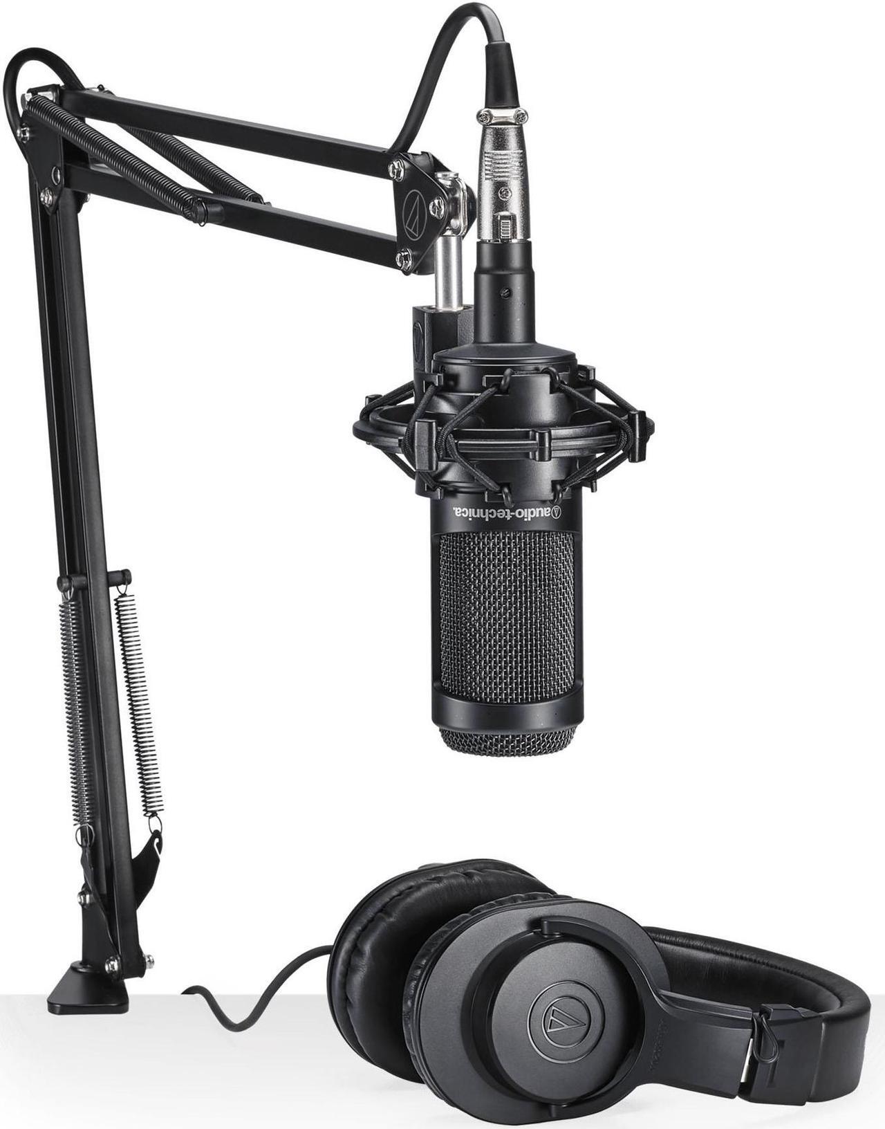 Alt view image 7 of 20 - Audio-Technica AT2035 Studio Microphone Pack with ATH-M20x, Boom & XLR Cable