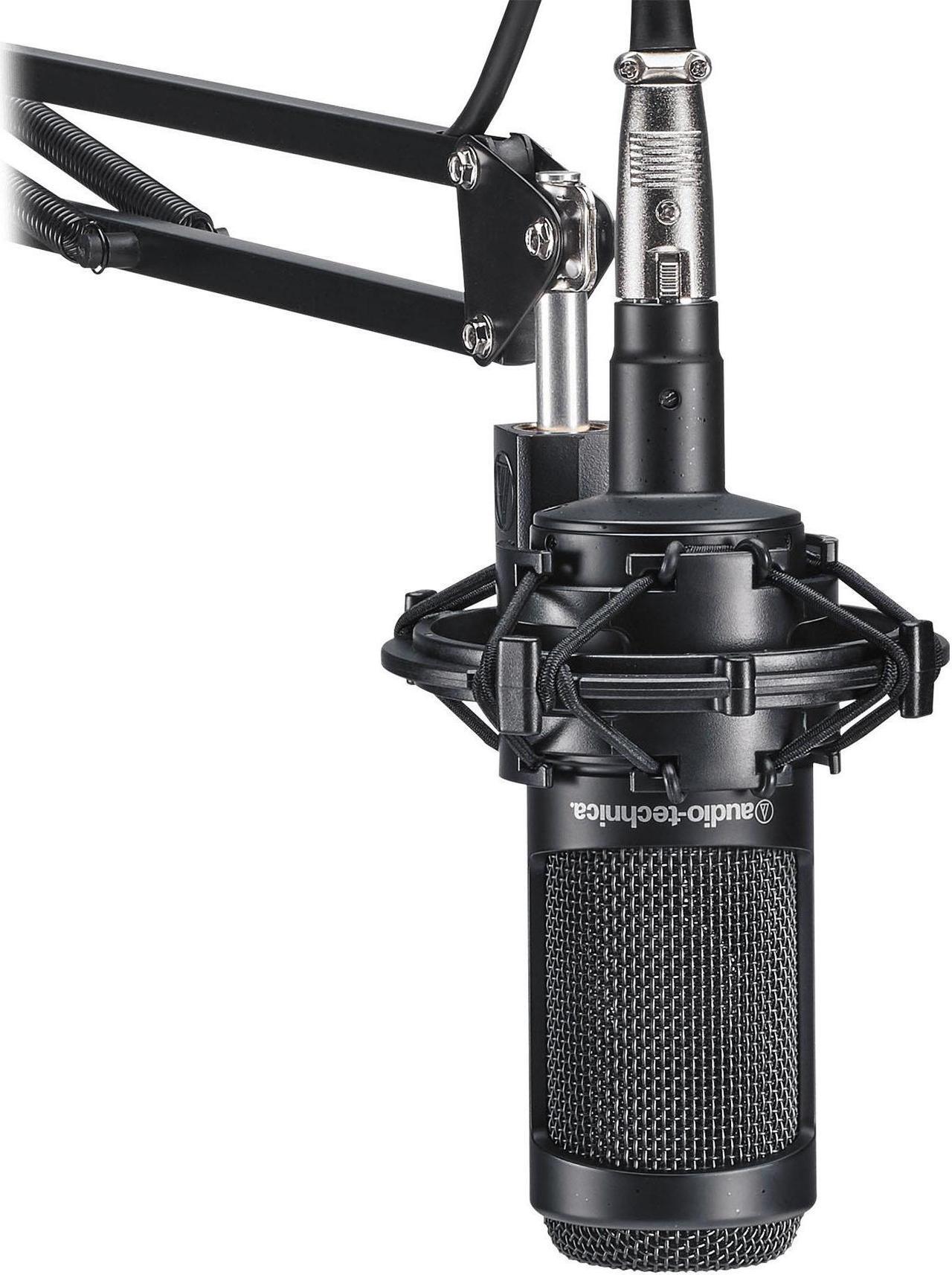 Alt view image 4 of 20 - Audio-Technica AT2035 Studio Microphone Pack with ATH-M20x, Boom & XLR Cable