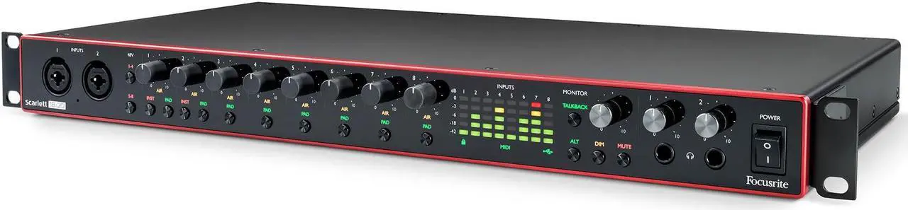 Alt view image 8 of 20 - Focusrite Scarlett 18i20 3rd Generation Audio Interface