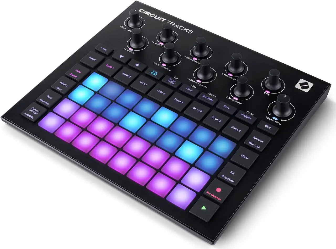 Alt view image 11 of 20 - Novation Circuit Tracks - Standalone Groovebox with Synths, Drums and Sequencer
