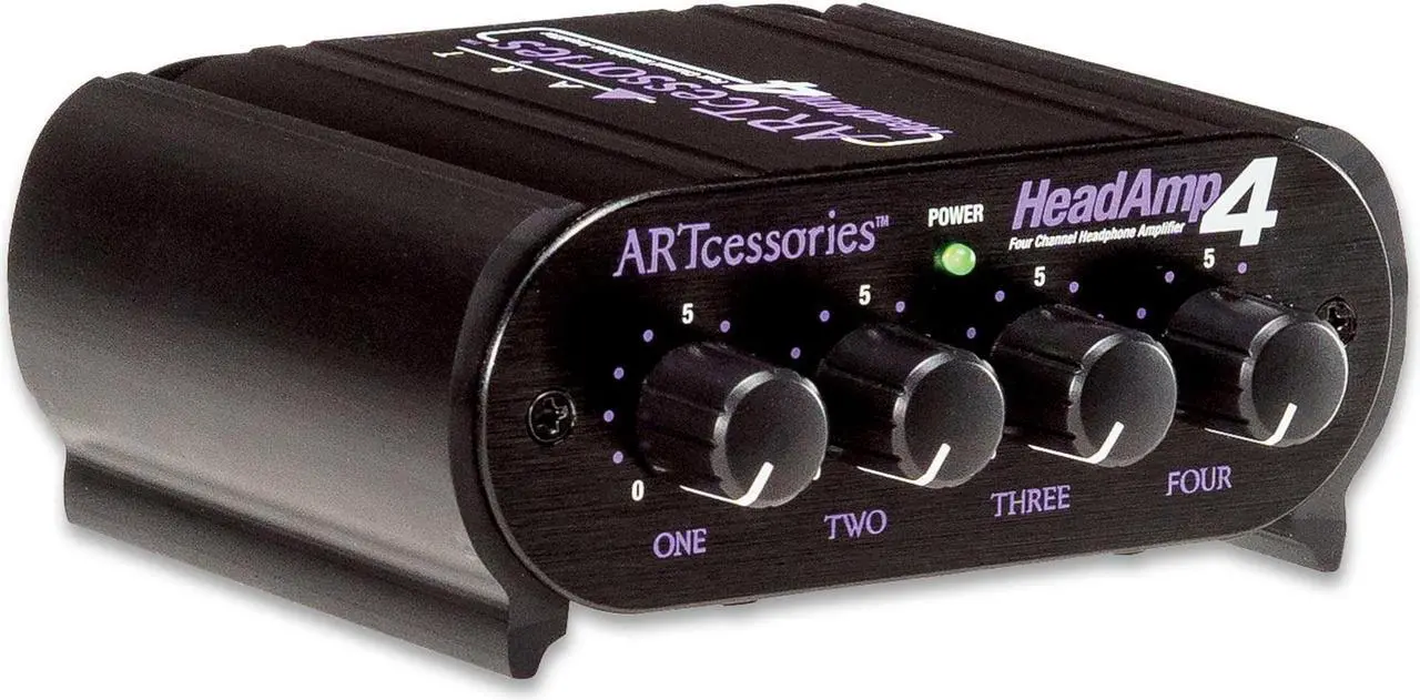 Alt view image 7 of 10 - ART HeadAmp4 Headphone Amplifier