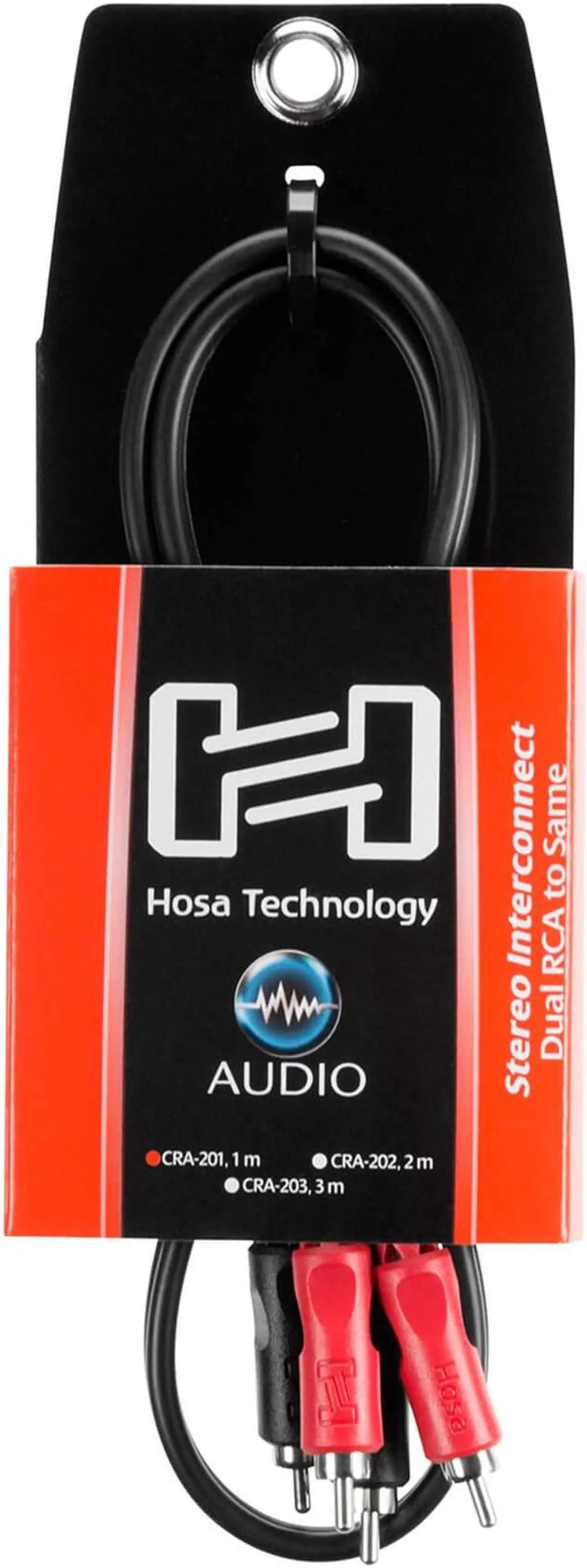 Alt view image 14 of 20 - Hosa CRA201 Dual RCA to Dual RCA Cable, 1 Meter (3.3 ft)