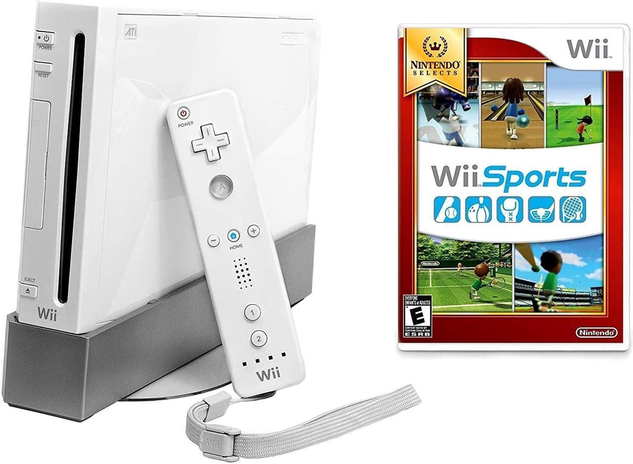 Main image of Wii Console White - Wii Sports Bundle