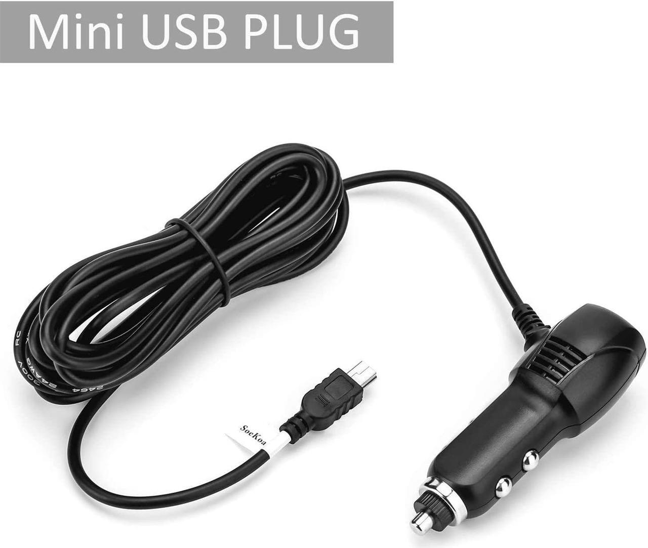 Alt view image 2 of 6 - Dash Cam Charger Mini USB, Car Charger with USB Port Compatible with APEMAN, , Byakov, AKASO, Crosstour, Trekpow, , OldShark, Garmin and Most Other Dash Cam, Android Devices. (11.5FT)
