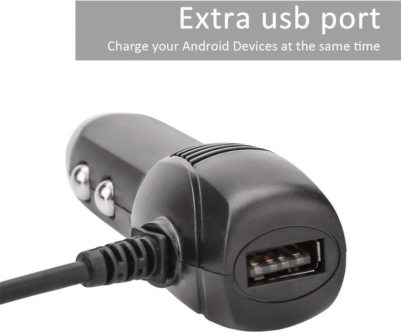 Alt view image 3 of 6 - Dash Cam Charger Mini USB, Car Charger with USB Port Compatible with APEMAN, , Byakov, AKASO, Crosstour, Trekpow, , OldShark, Garmin and Most Other Dash Cam, Android Devices. (11.5FT)