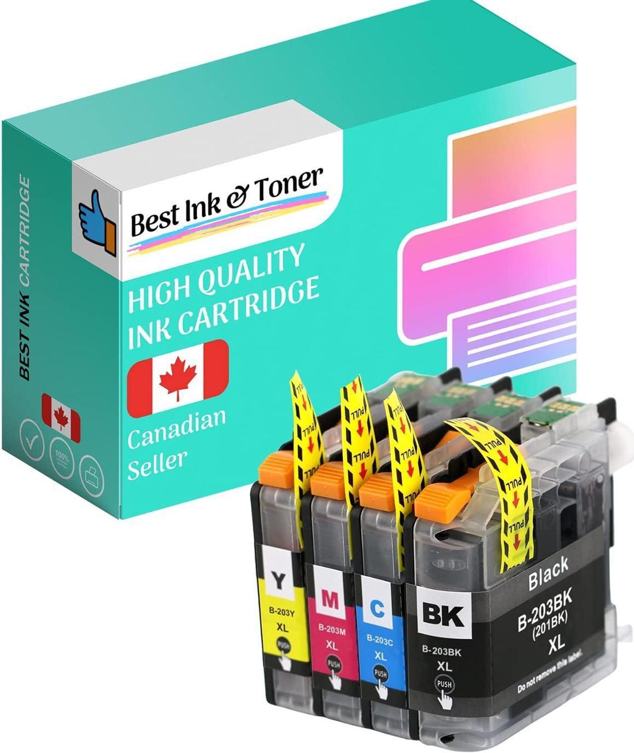 Best Compatible Cartridge for Brother LC203 Ink Cartridge Combo High Yield BK/C/M/Y