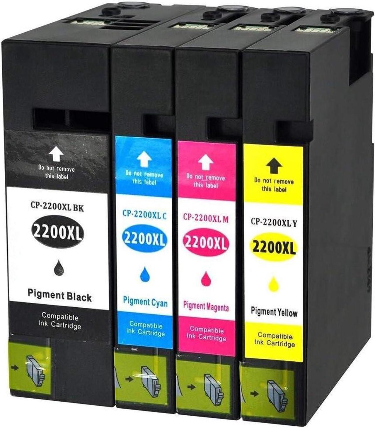 Best Compatible Cartridge Yield Combo Pack Ink Cartridge for Canon PGI-2200XL - BK/C/M/Y -,for Canon MAXIFY iB4020,Canon MAXIFY MB5020,Canon MAXIFY MB5320