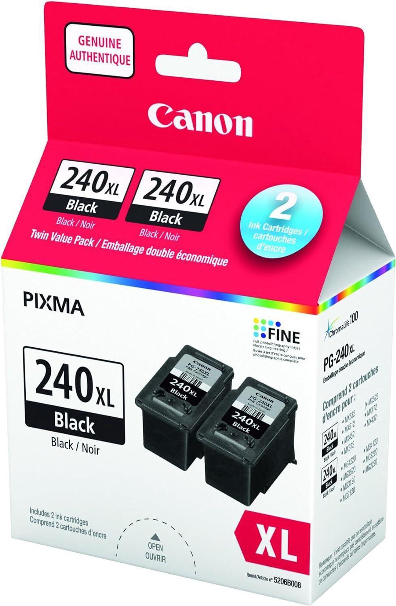 Canon Genuine Pg-240xl Ink Twin Pack