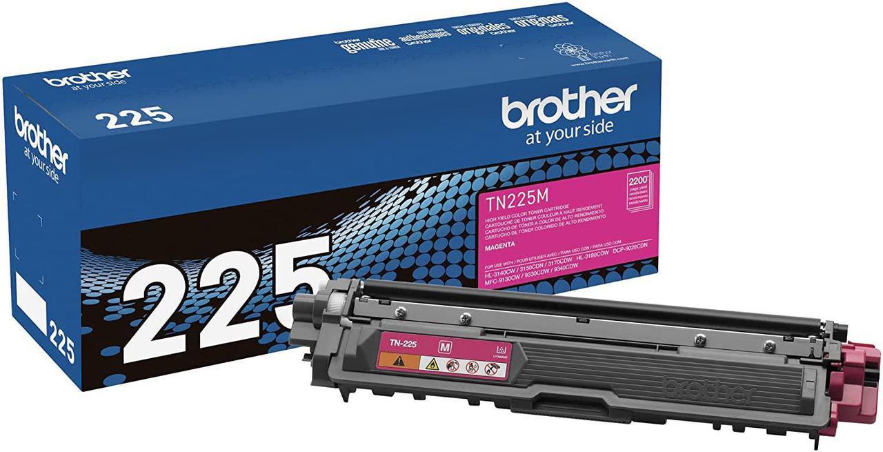 Brother Genuine TN225M High-Yield Magenta Toner Cartridge