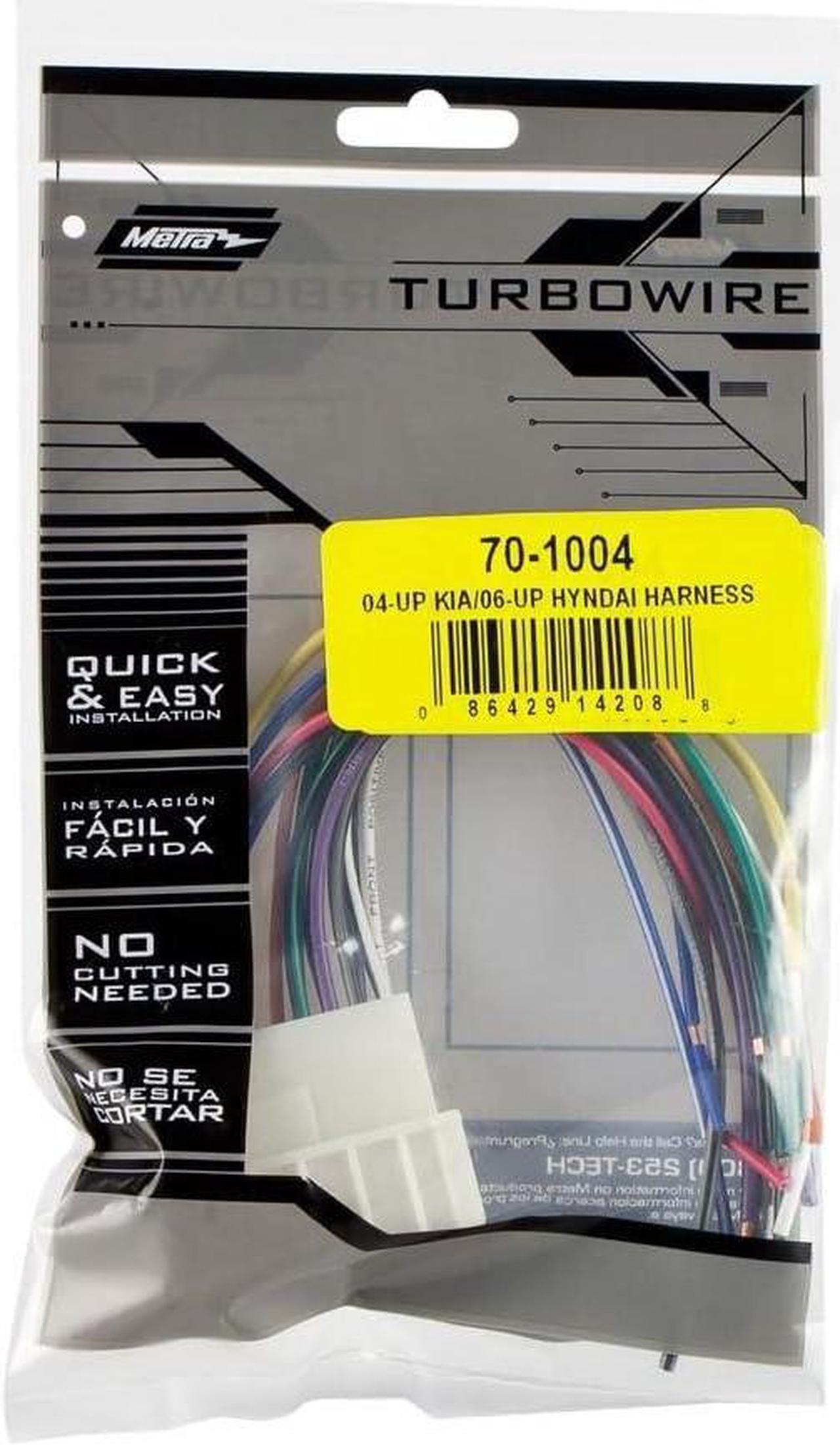 Alt view image 6 of 7 - HY1625B Dash Kit for 2011-2013 Hyundai Sonata + Metra Electronics Radio Wiring Harness for 04-Up Kia/06-Up Hyundai
