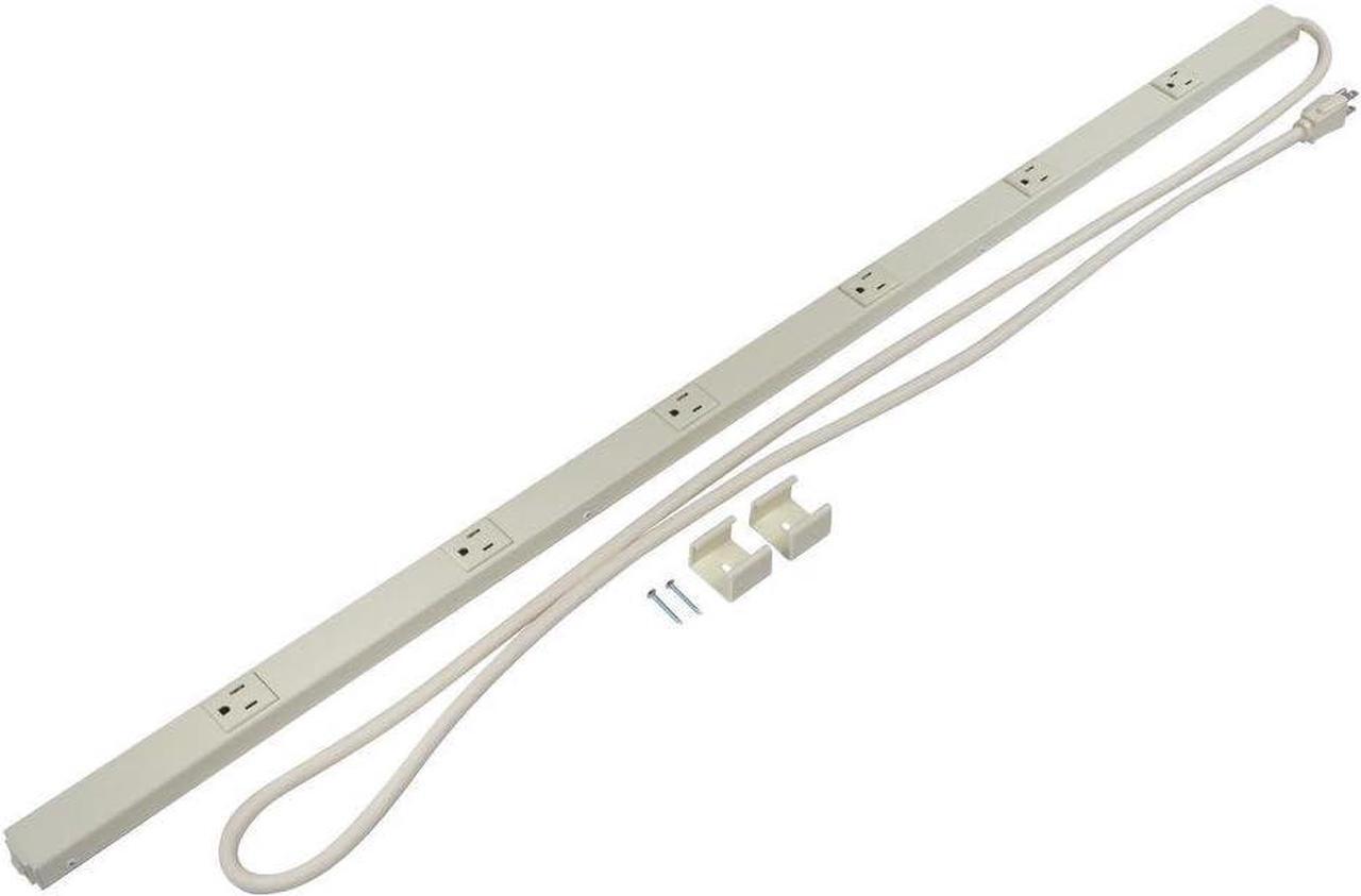 Main image of Legrand - Wiremold Wall Mount Power Strip, Ivory Under Counter Power Strip, 6 Foot Kitchen Power Strip, 6 Outlet Power Strip to Use as Cable Management Power Strip, PM36C