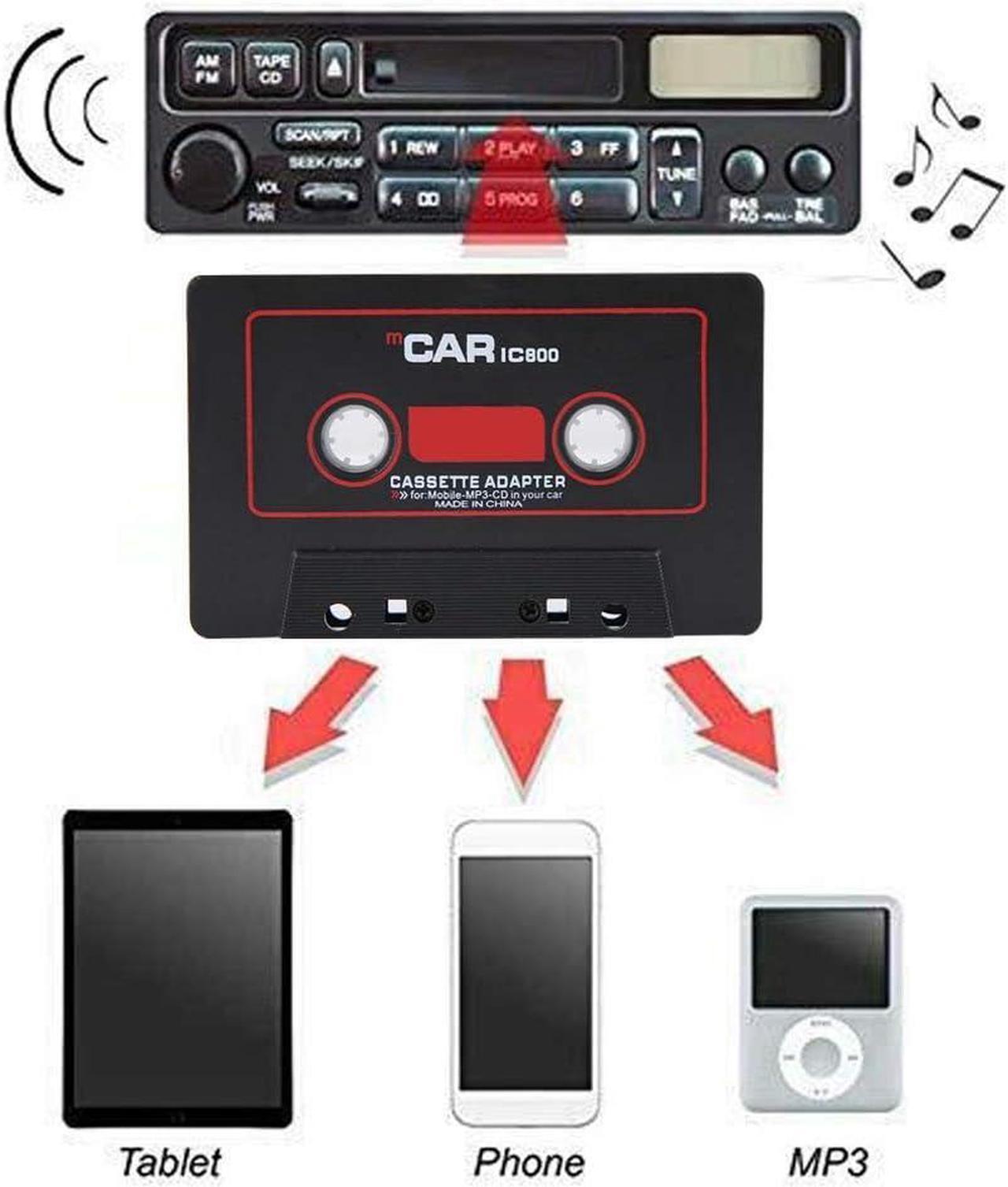 Alt view image 2 of 7 - Car Cassette Player Car Stereo Cassette Tape Adapter CD MD MP3 MP4 Player to 3.5mm Aux Audio for Mobile Phone Tablet MP3 Player car Stereo Headphones