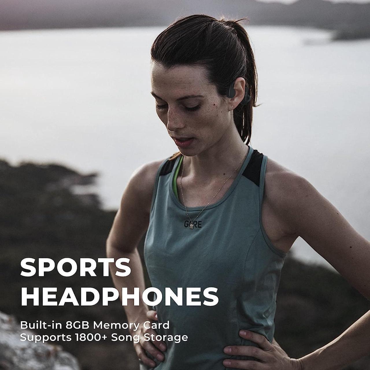 Alt view image 7 of 7 - BEARTAIN Swimming Headphones, Bone Conduction Headphones IP68 Waterproof Wireless Bluetooth 5.3 Earphones Open Ear Sports Headset Built-in 32GB Memory with MP3 Player for Swimming,Running,Hiking
