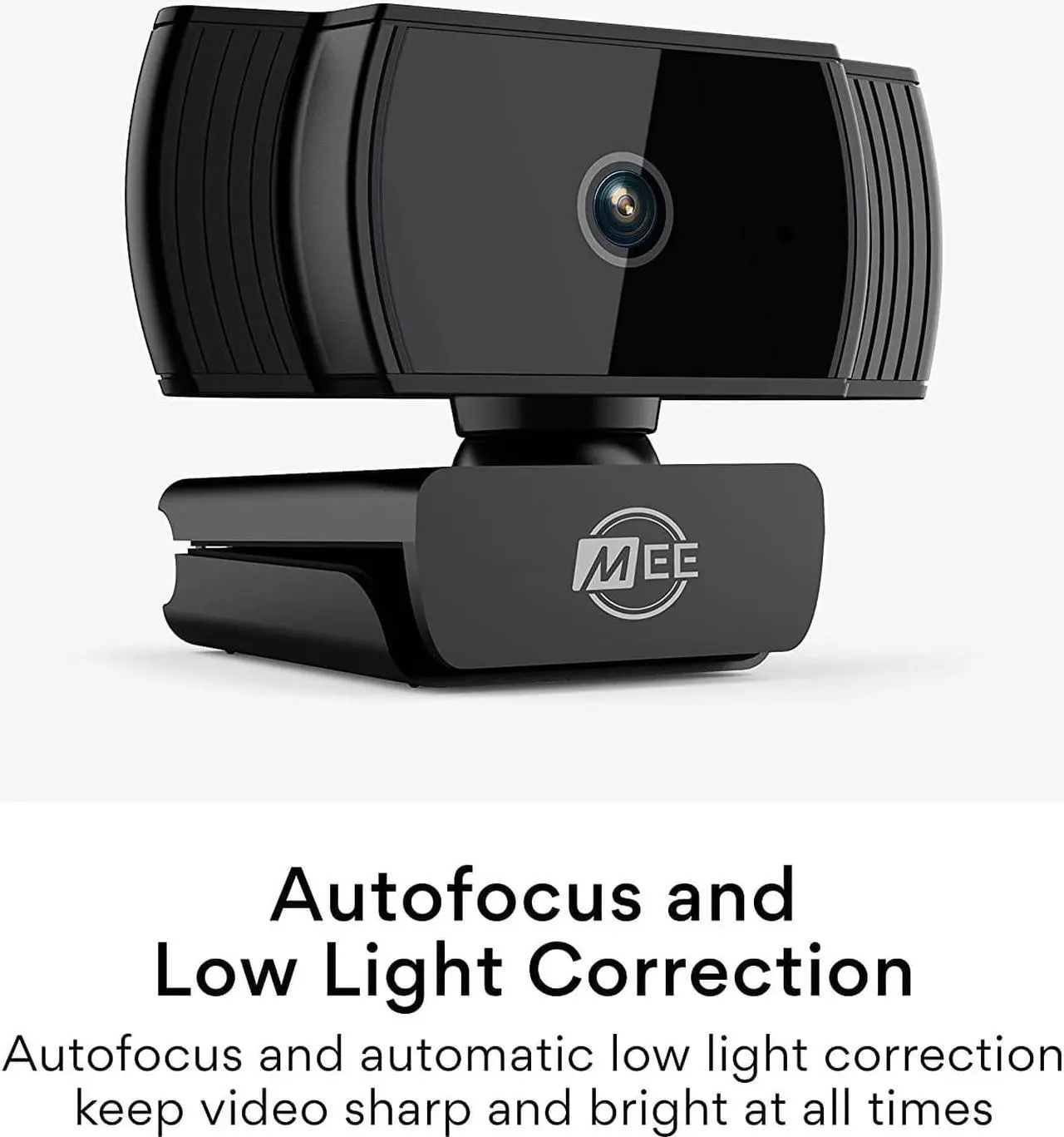 Alt view image 3 of 7 - MEE audio C6A 1080p HD Webcam with Microphone, Autofocus, Low Light Correction, 360° Rotation; USB Streaming Web Camera for Video Calling via Zoom/Hangouts/Skype on Computer PC Mac Laptop Desktop