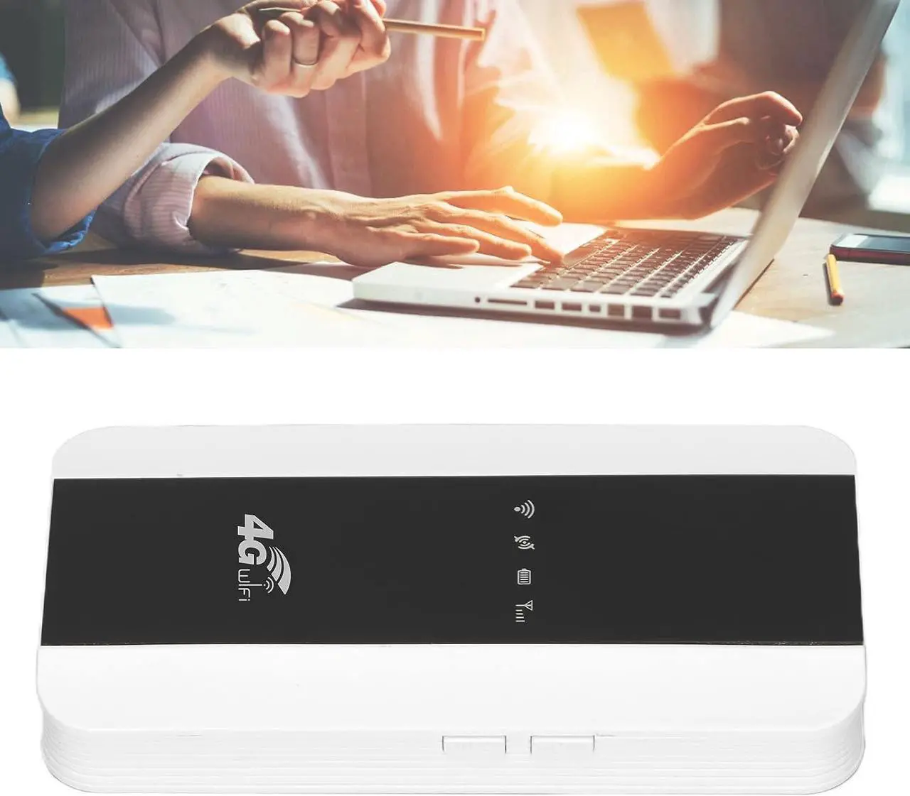 Alt view image 5 of 7 - 4G LTE Mobile Hotspot, Pocket Portable Router, 150 Mbps WiFi Network Wireless Router for Desktop, Laptop, Tablet, Mobile Phone(M10-e)