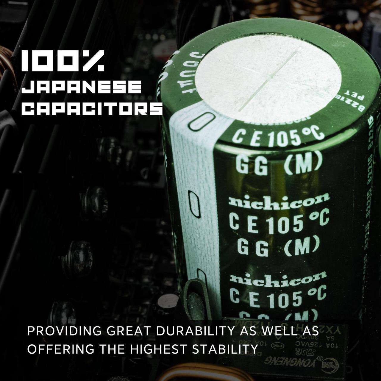 Alt view image 4 of 7 - GAMEMAX 750W Fully Modular ARGB Power Supply, ATX3.0 & PCIE 5.0, 80 Plus Gold Certified, 105°C Japanese Caps, ATX Gaming Power Supply