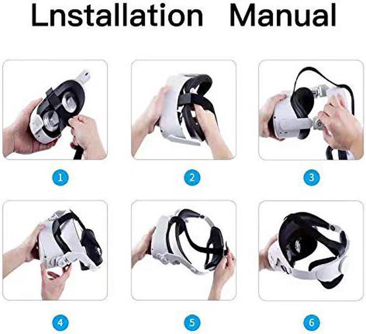 Alt view image 2 of 7 - SINREGeek Best Elite Strap for Oculus Quest 2, Adjustable Halo Strap for Oculus Quest 2, Replacement Oculus Quest 2 Head Strap for Enhanced Support Fits The Official Quest 2 Carrying Case