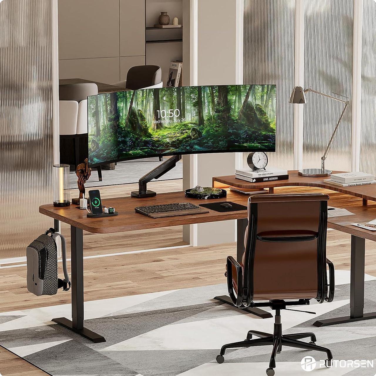 Alt view image 6 of 7 - PUTORSEN 17-49 inch Premium Aluminum Single Monitor Arm