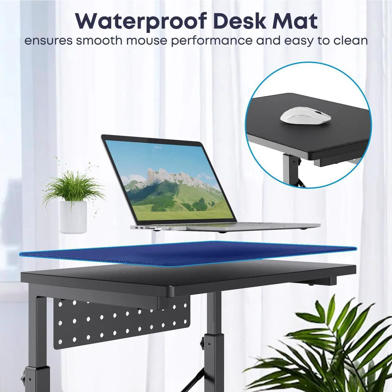 Alt view image 6 of 7 - PUTORSEN PC Tower Stand, Height Adjustable Computer Tower Stand Under Desk, 2-Tier ATX-Case PC Floor Stand, PC Holder, Under Desk Printer Stand with Rolling Wheels, Black