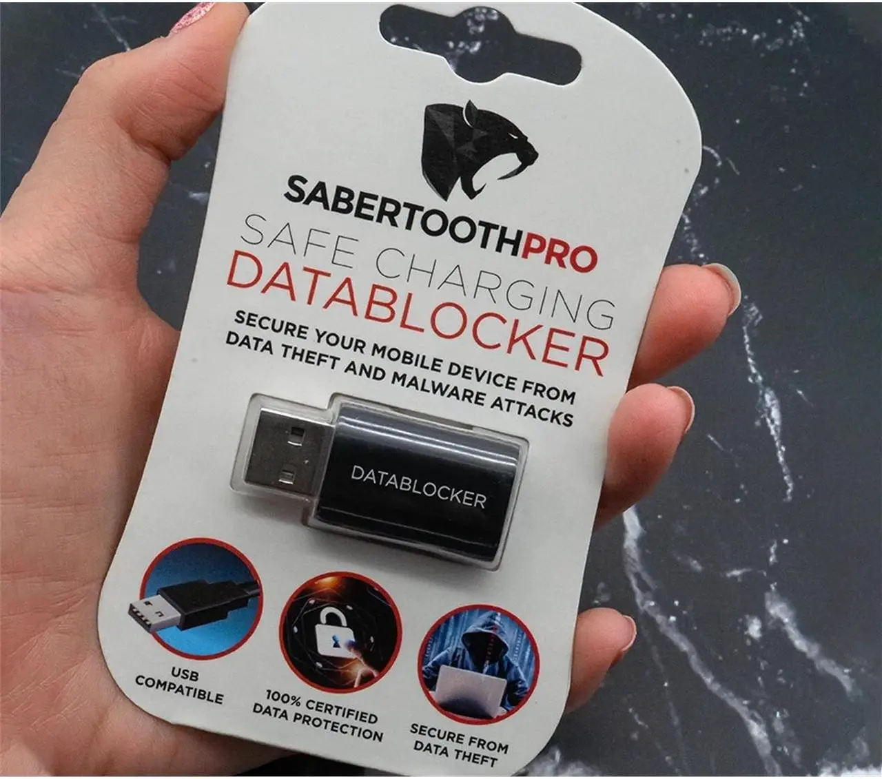 Alt view image 3 of 4 - SabertoothPro DB150 Safe Charging USB Data Blocker