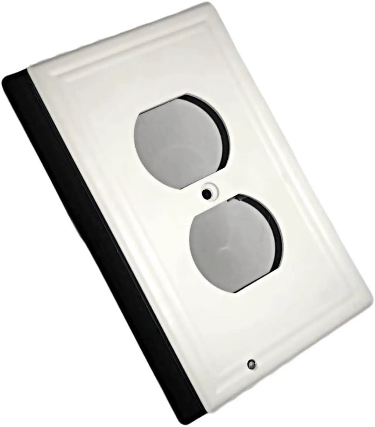 Alt view image 5 of 5 - 4PCS Wall Outlet Plate LED Night Light Illuminated Plug Cover With Sensor Inductive Light Easy Snap On No Wire Or Battery Needed For Hallway Bathroom Stairway Garage Utility Room Deco