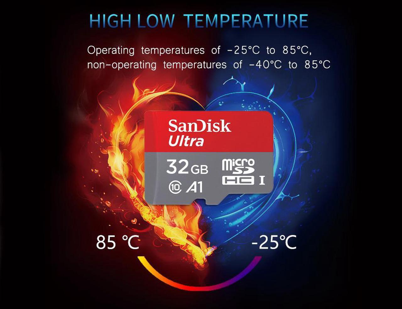 Alt view image 6 of 7 - 100% Original 2 Pack 32GB SanDisk Micro SD Card with Adapter TF Card Read Speed Up to 100MB/s memory card for samrt phone and table PC Camera Drone