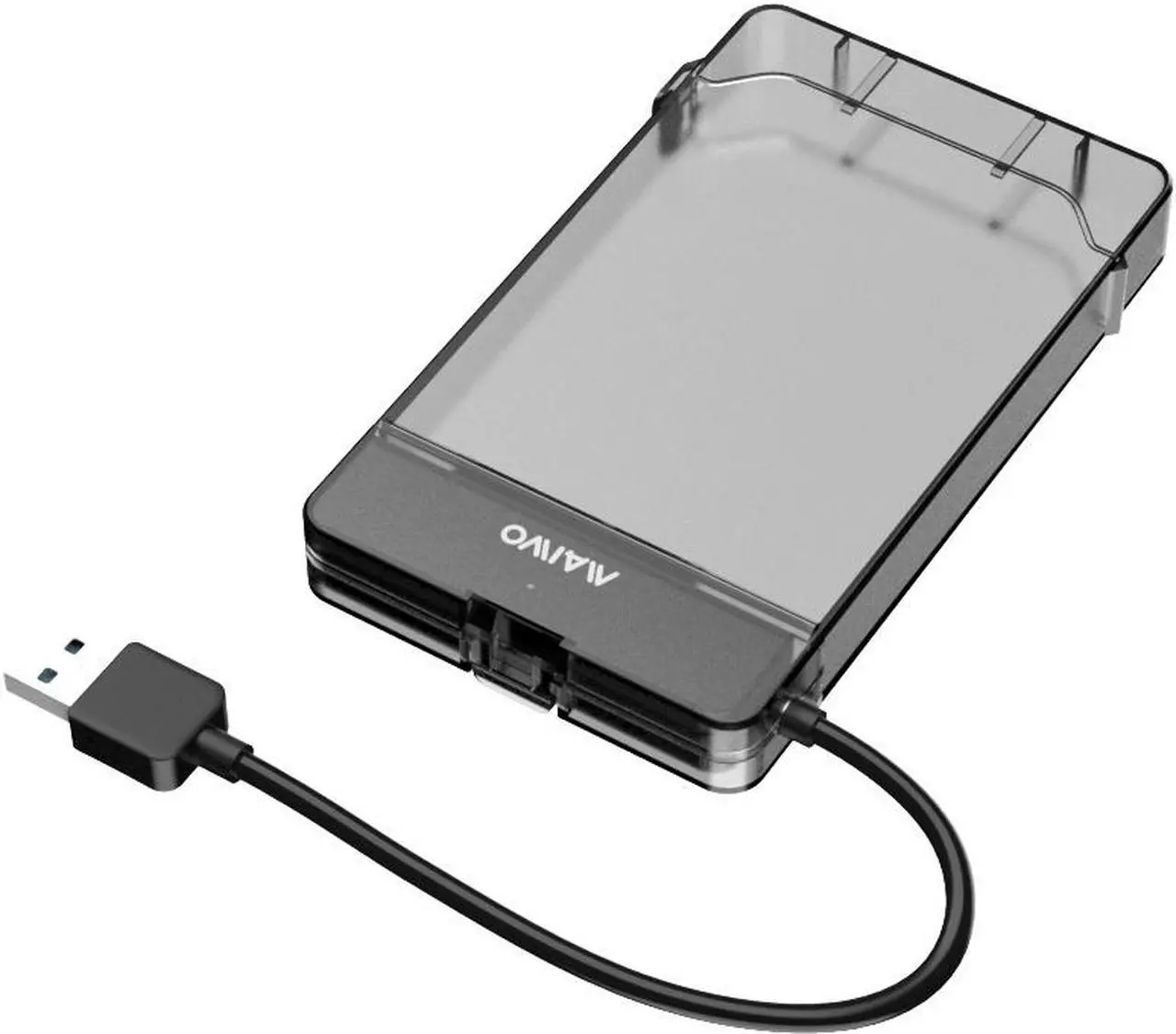 Main image of MAIWO K104 2.5 inch USB 3.0 External Hard Drive Enclosure, USB3.0 to SATA Portable Clear Hard Disk Case for 2.5" 7mm / 9.5mm SATA HDD / SSD, Support UASP SATA III, Max 6TB, Tool-Free Design