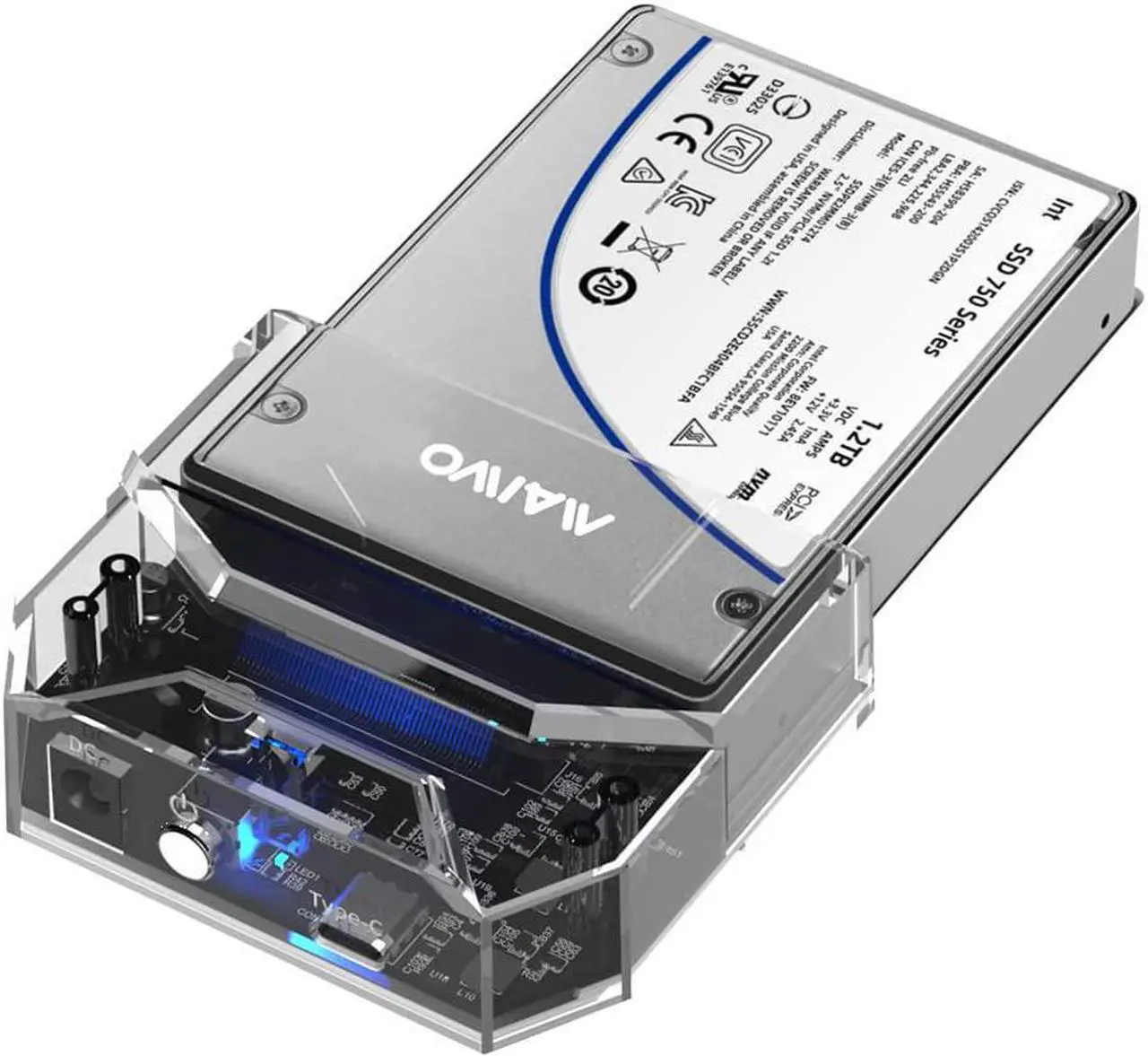 Main image of MAIWO K108U U.2 NVMe Docking Station Converter USB 3.2 Type-C Gen 2 to 2.5 inch U.2 PCIe NVME SSD Portable External Hard Drive Enclosure Adapter 10Gbps high-speed