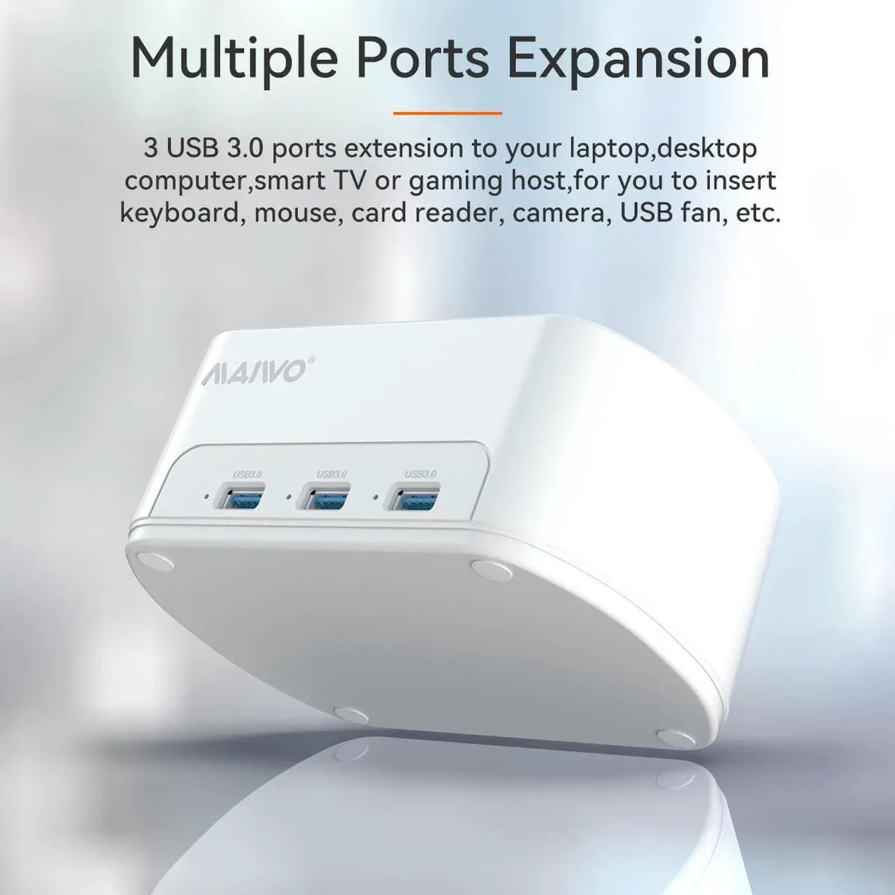 Alt view image 5 of 7 - MAIWO Dual Bay Hard Drive Docking Station USB 3.0 Adapter Dock Offline Cloner Duplicator for 2.5/3.5 inch SATA HDD/SSD, with 3 USB3.0 Ports Hub, support 36TB capacity