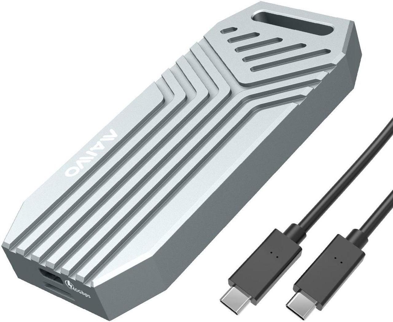 Main image of MAIWO USB4.0 40Gbps NVMe SSD Enclosure for M1 M2 Pro/Max, Compatible with Thunderbolt 4/3 USB4.0/3.2/3.1/3.0/2.0, 8TB Capacity, Support M.2 NVMe M-Key M+B-Key 2280mm, Tool Free Case
