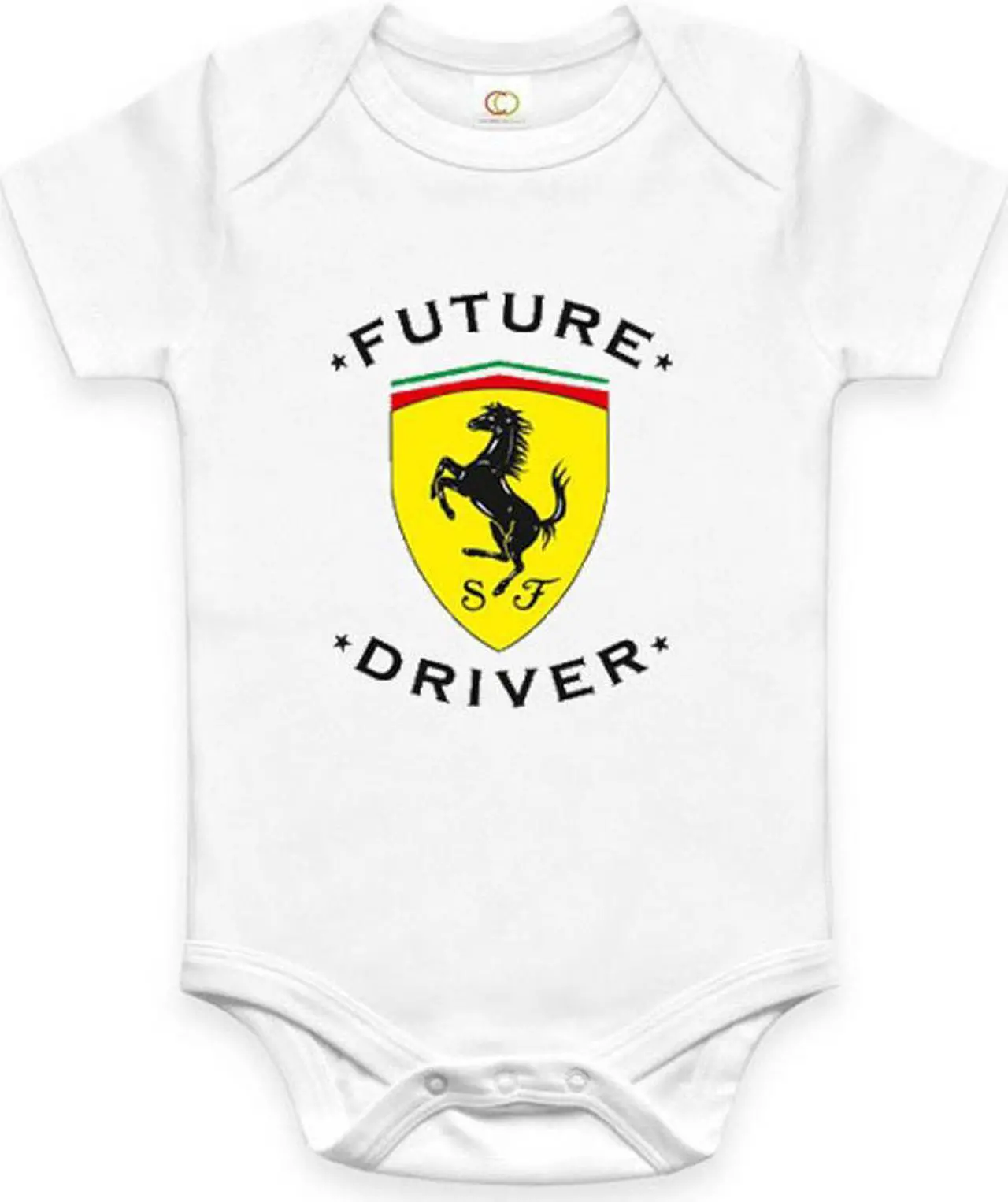 Alt view image 2 of 2 - RARE NEW FUTURE FERRARI DRIVER BABY FUNNY BODYSUIT JUMP SUIT ONE PIECE ROMPER ONESIE