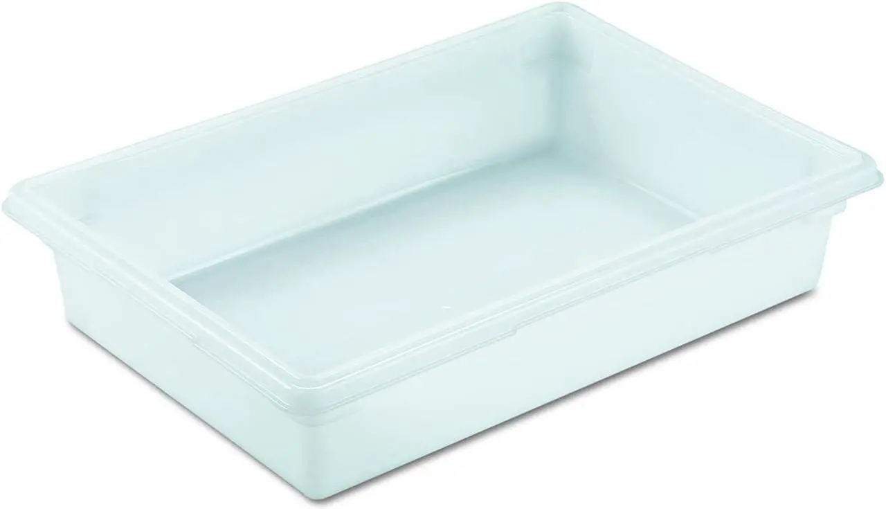 Alt view image 3 of 11 - Rubbermaid Commercial RCP 3508 WHI Food/Tote Boxes, 8.50 gal., White