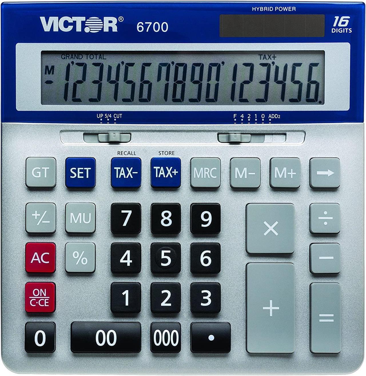 Alt view image 2 of 13 - Victor 6700 Large Desktop Calculator 16-Digit LCD