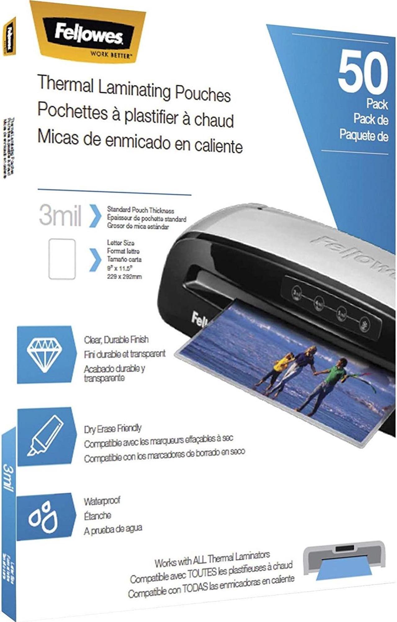 Alt view image 10 of 20 - FEL5744301 Fellowes Thermal Laminating Pouches, Letter, 3 mil, 50/Pack
