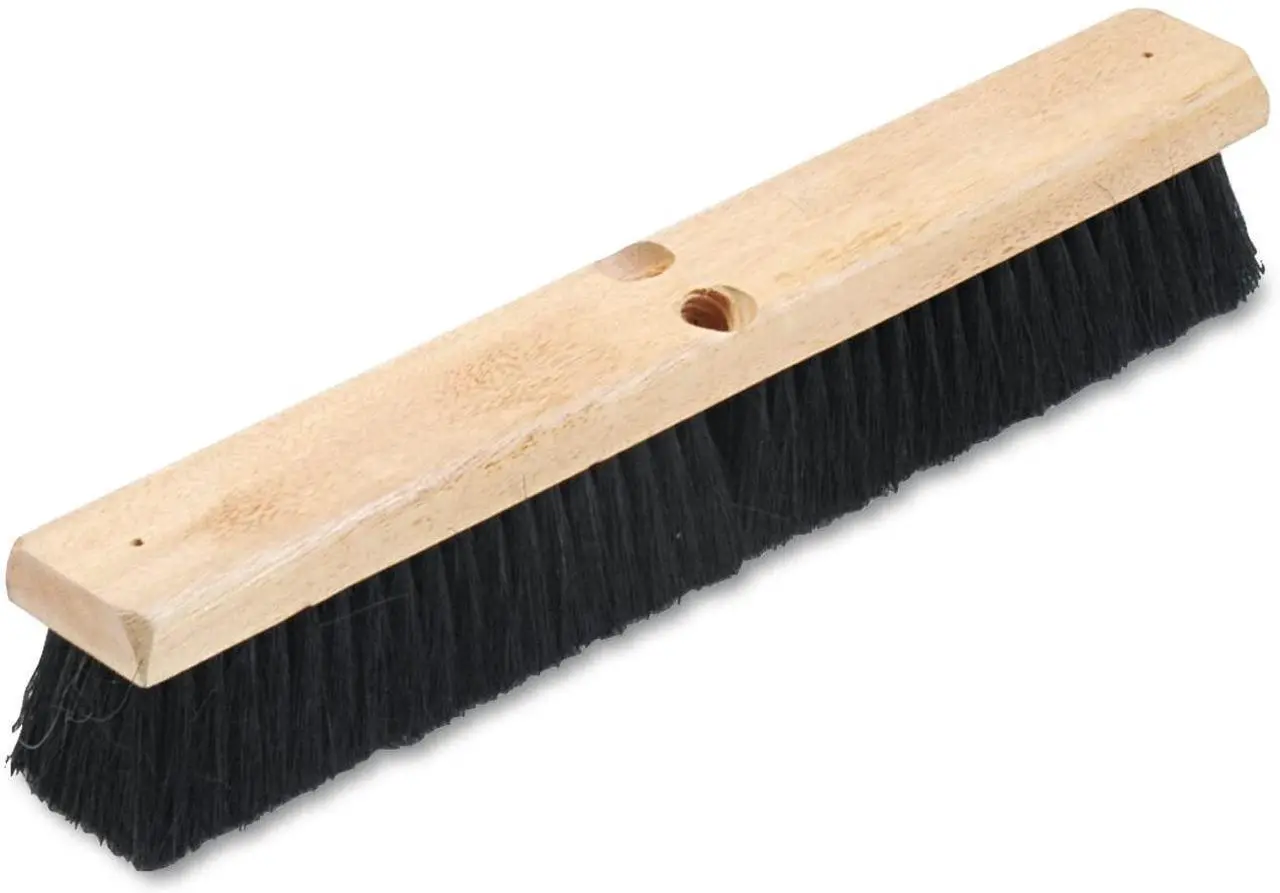 Alt view image 4 of 18 - Boardwalk Floor Brush Head 2 1/2" Black Tampico Fiber 18" 20218