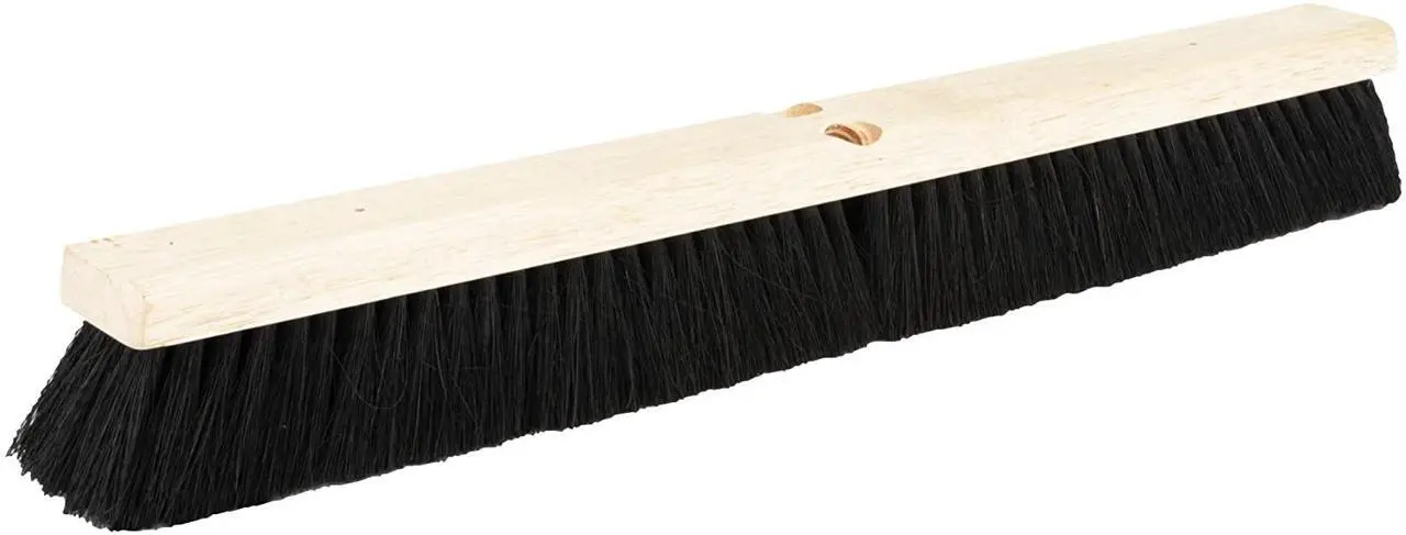 Alt view image 12 of 20 - Boardwalk Floor Brush Head 2 1/2" Black Tampico Fiber 24" 20224