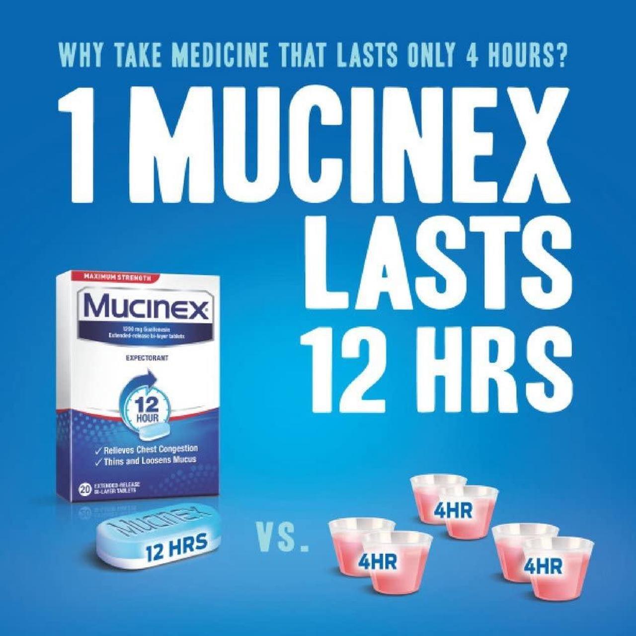 Alt view image 14 of 20 - Mucinex Max Strength Expectorant 14 Tablets/Box 02314