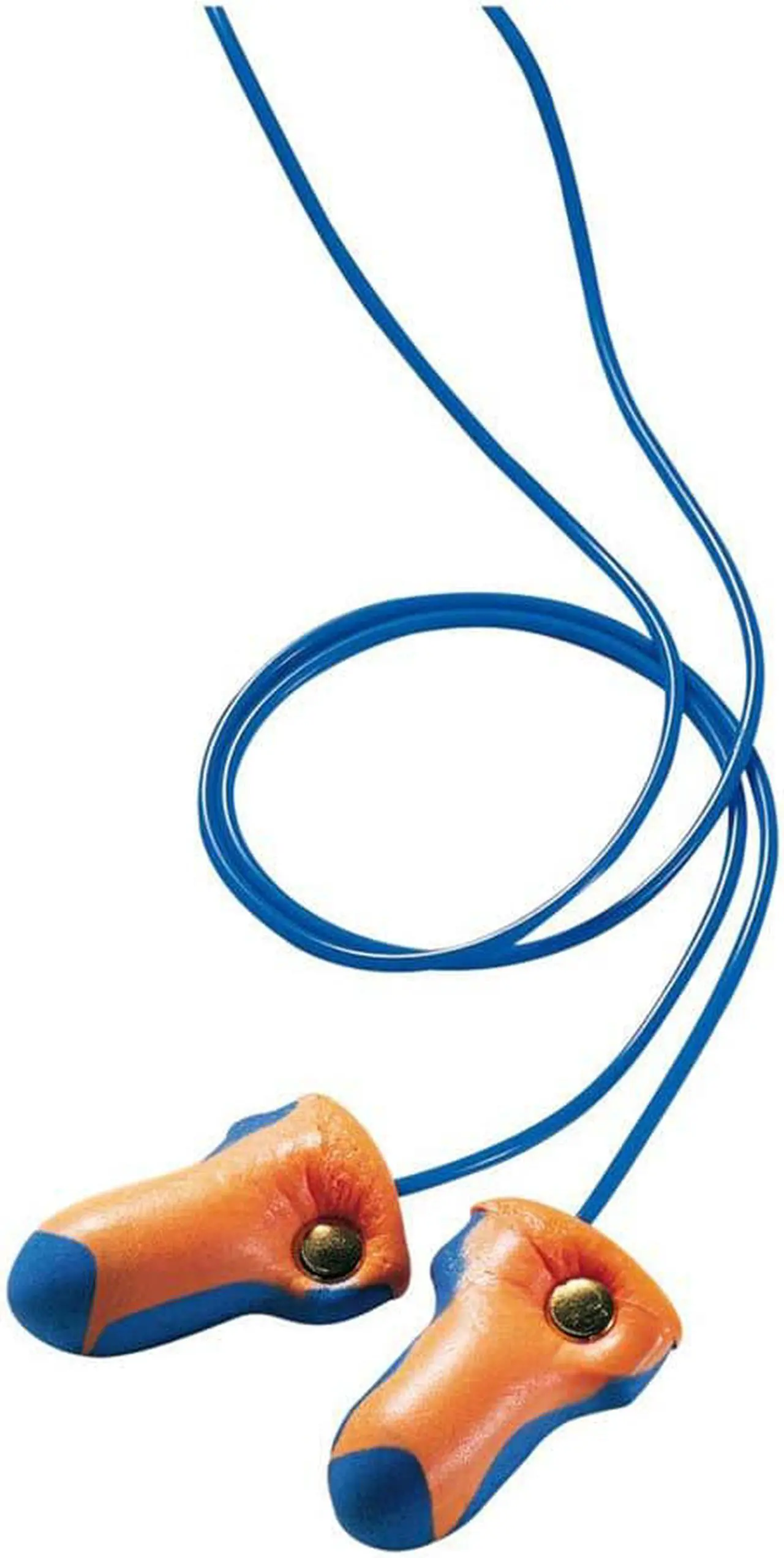 Alt view image 7 of 12 - Laser Trak Detectable Earplugs, Foam, Blue/Orange, Corded