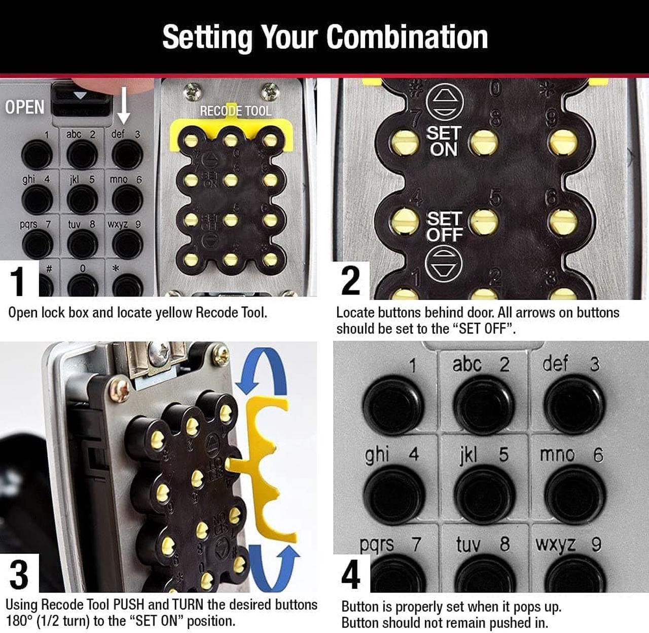 Alt view image 6 of 7 - Master Lock Portable Push Button Lock Box 5422D
