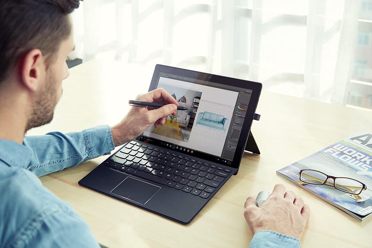 Alt view image 3 of 6 - Lenovo Active Capacity Pens for Touchscreen Laptop - Black