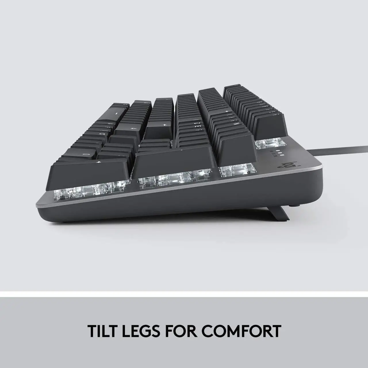 Alt view image 4 of 6 - Logitech K845 Mechanical Illuminated Keyboard, Mechanical Switches (TTC Blue Switches)